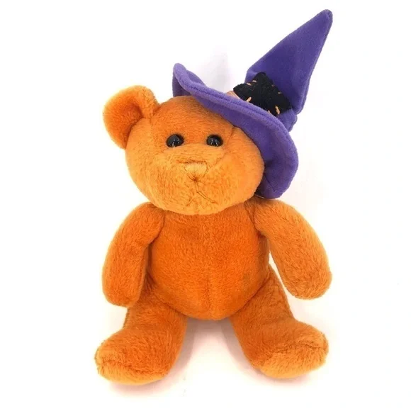 Chosun RARE Orange Halloween Bear Purple Witch Hat Plush Teddy Holiday - Picture 7 of 7